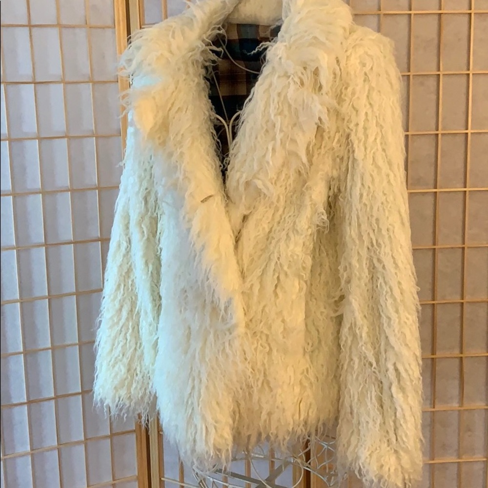Almost Famous Free People Shag Fur Coat